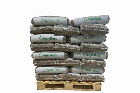 Granulés de bois Briand combustibles, 600 kg, ENplus A1, DINplus, 6 mm, sacs de granulés de chauffage naturel.