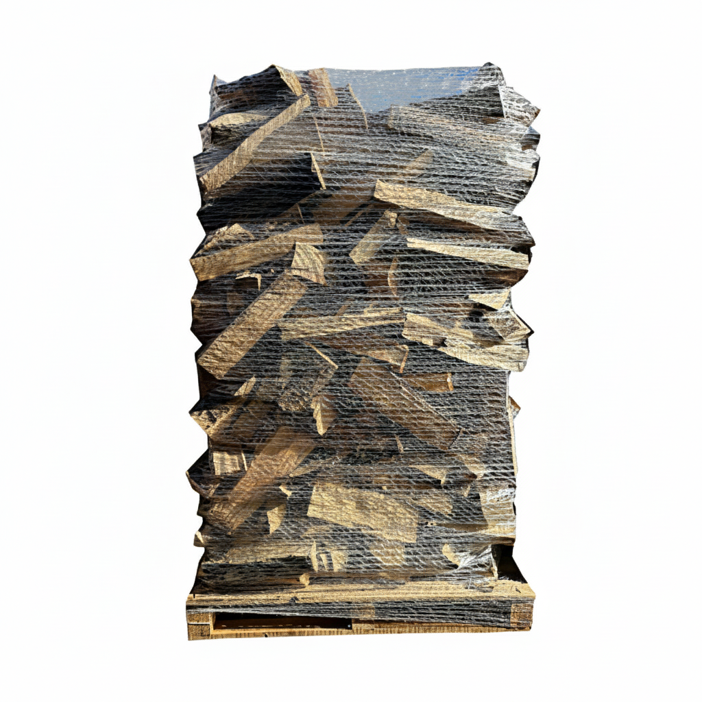 Bois de chauffage briand combustibles, chêne, prêt à brûler, longueur 40 cm, ballot de 2,4 m³, bois de chauffage naturel.