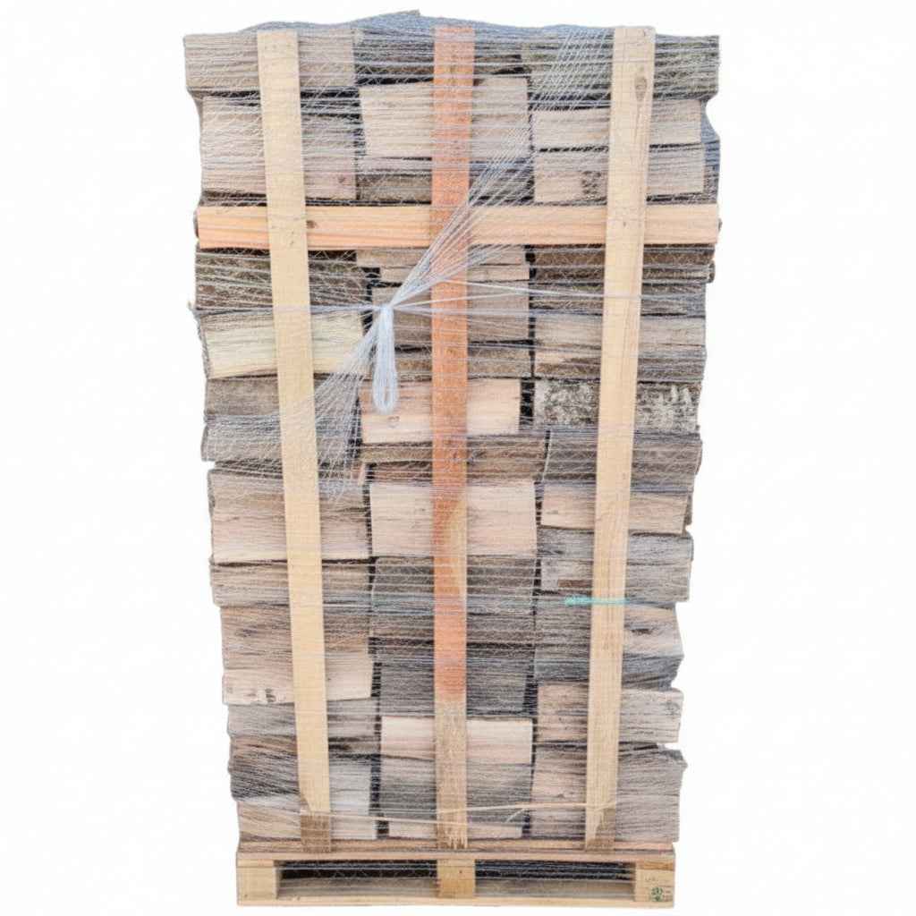 Bois de chauffage sec Briand Combustibles, 40 cm, palette de 2 m³, stères, bois dur ONF pour cheminée ou poêle.