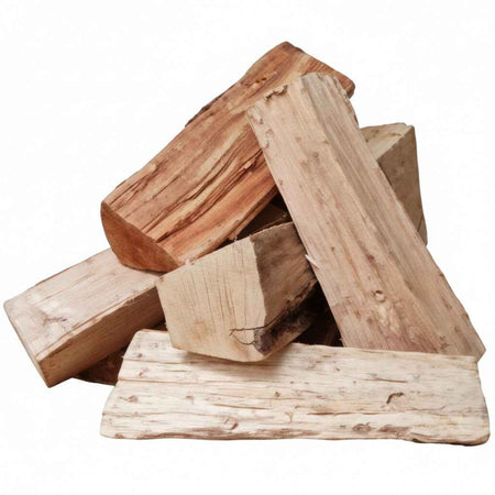 Bois de chauffage sec de 25 cm, étuvé, marque Briand Combustibles, empilé dans un sac de 2 m³ pour cheminée ou poêle